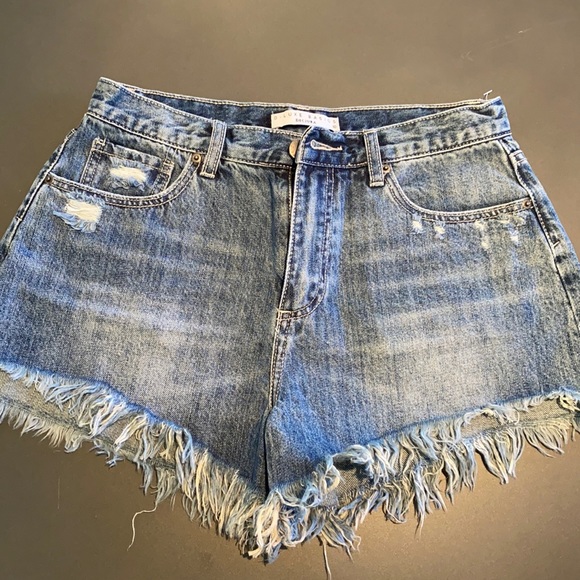 Decjuba Pants - D-LUXE SZ 10 Denim Shorts